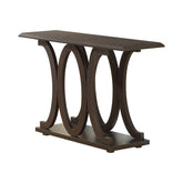 Coaster Shelly C-shaped Base Sofa Table Cappuccino Model 703149